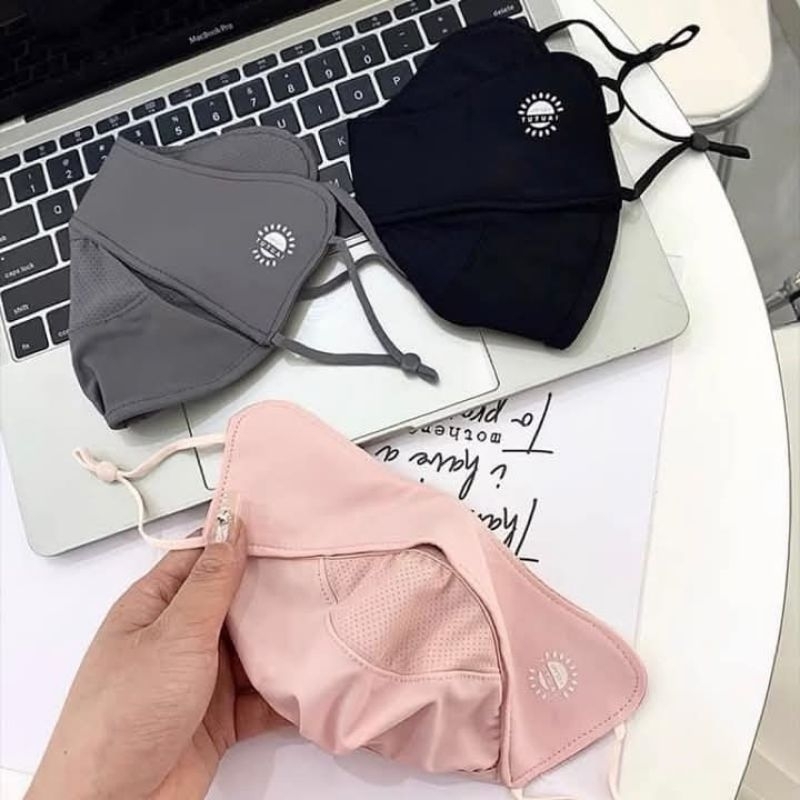Khẩu trang chống nắng chất Lụa mát thoáng khí (Chống Tia UV Mặt trời )dành cho nữ KT6