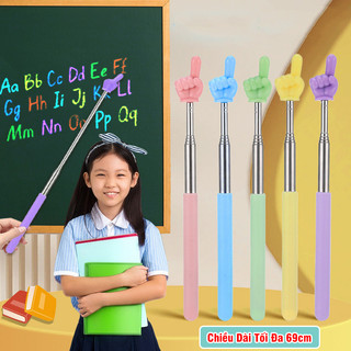 Gậy Chỉ Bảng Cho Giáo Viên Học Sinh Hình Ngón Tay Dụng Cụ Ngón Tay Chỉ Bảng Có Thể Rút Lại Và Kéo Dài 69cm Cho Trẻ Em