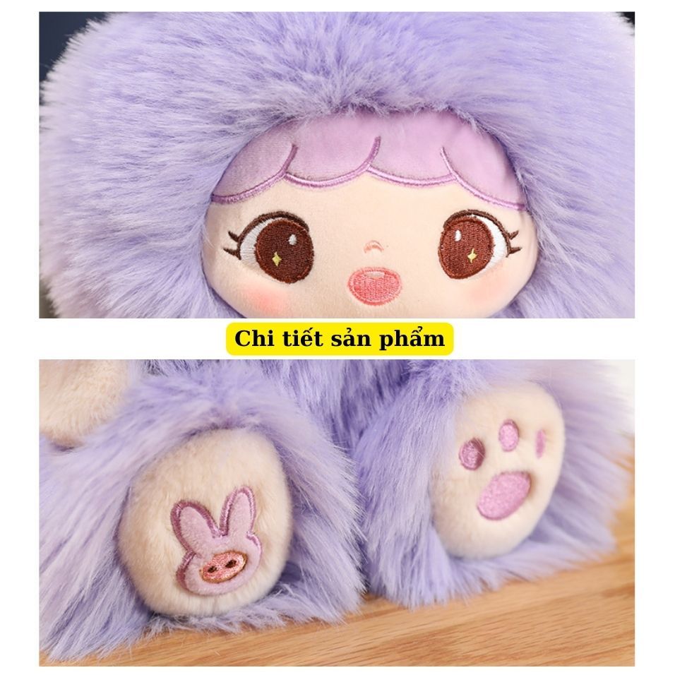 [ Mẫu MỚI ] Gấu Bông Thỏ bé ba Thỏ Tai Dài Cô Gái Đáng Yêu Gâu BôngTai Thỏ, Tai Gấu Hàng Cao Cấp Mãu Mới