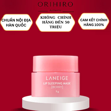 Mặt Nạ Ngủ Môi Laneige Lip Sleeping Mask Hàn Quốc 3g, Ủ Môi Căng Mọng Hồng Hào