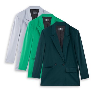 Áo Vest nữ thời trang JASEY, Áo balzer2 lớp có túi chuẩn size mã 2801