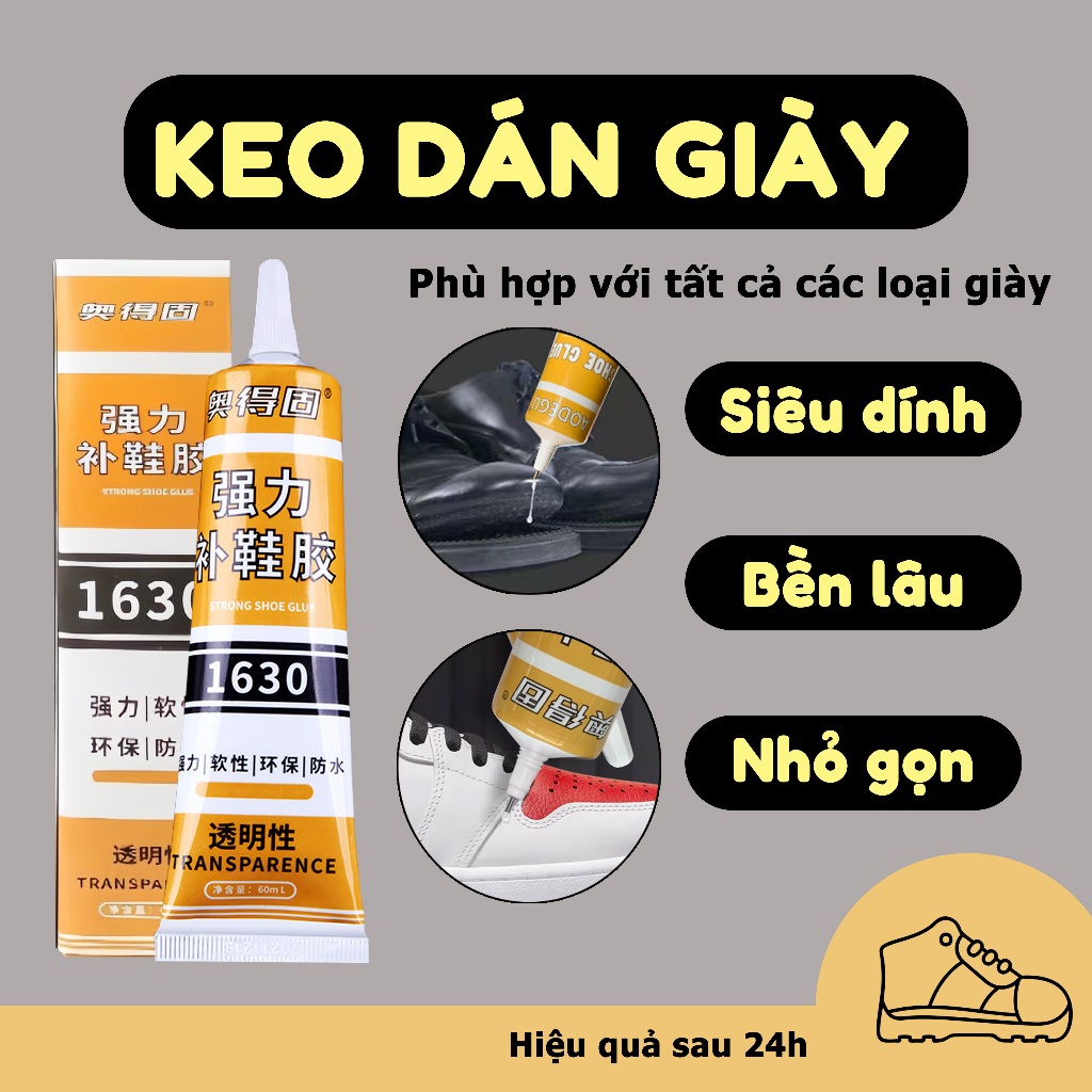 [3 TẶNG 1] Keo Dán Giày Siêu Dính - Keo Dán Giày Dép Chuyên Dụng Dính Siêu Chắc, Kèm Phụ Kiện