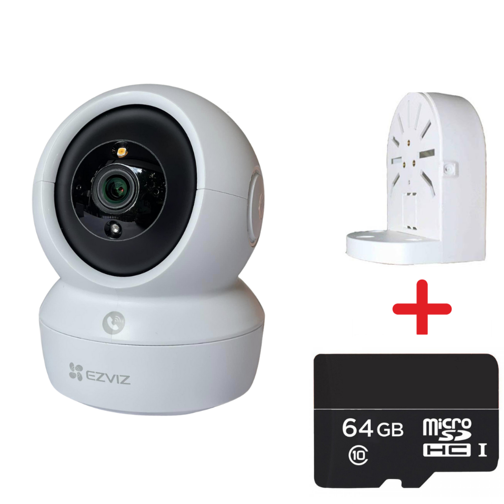 Camera wifi EZVIZ H6C PRO 3K 5MP quay 360 độ, có màu đêm, đàm thoại 2  chiều, tích hợp nút gọi điện