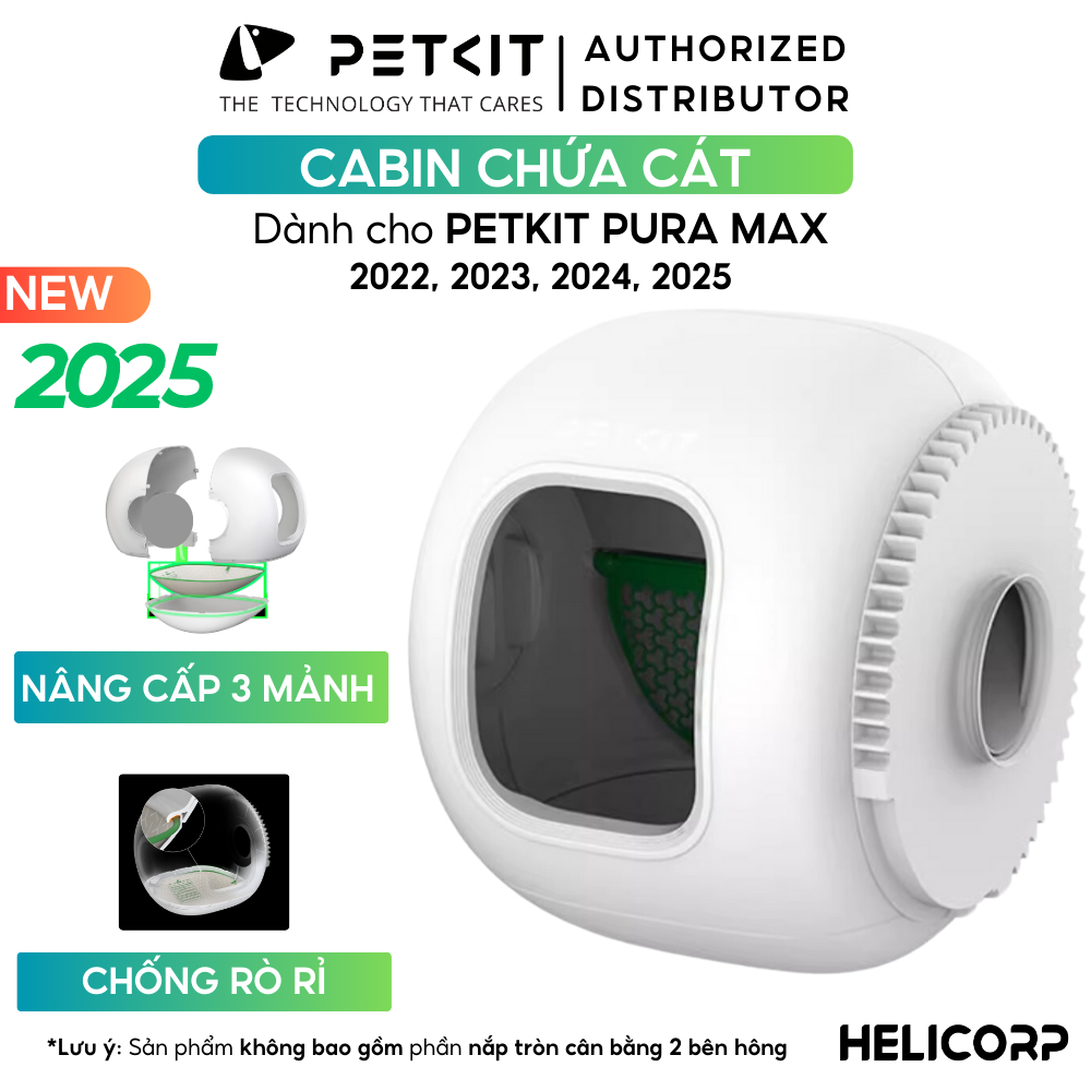 [New 2025] Lồng chứa cát Máy Dọn Phân Mèo PETKIT Pura Max 2025 thay thế các bản 2022, 2023, 2024