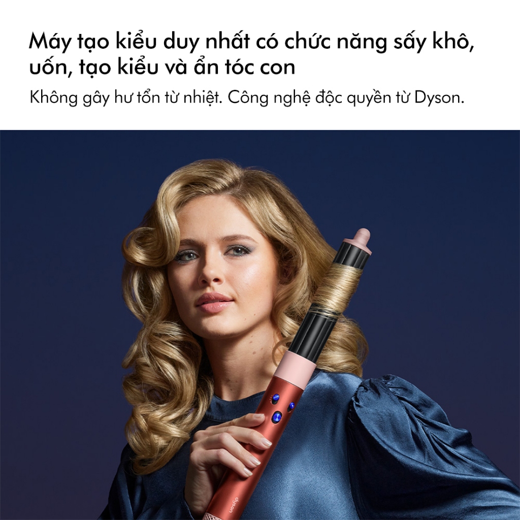Ảnh Máy tạo kiểu tóc và sấy khô Dyson Airwrap ™ Complete Long (Strawberry Bronze và Blush Pink) 2