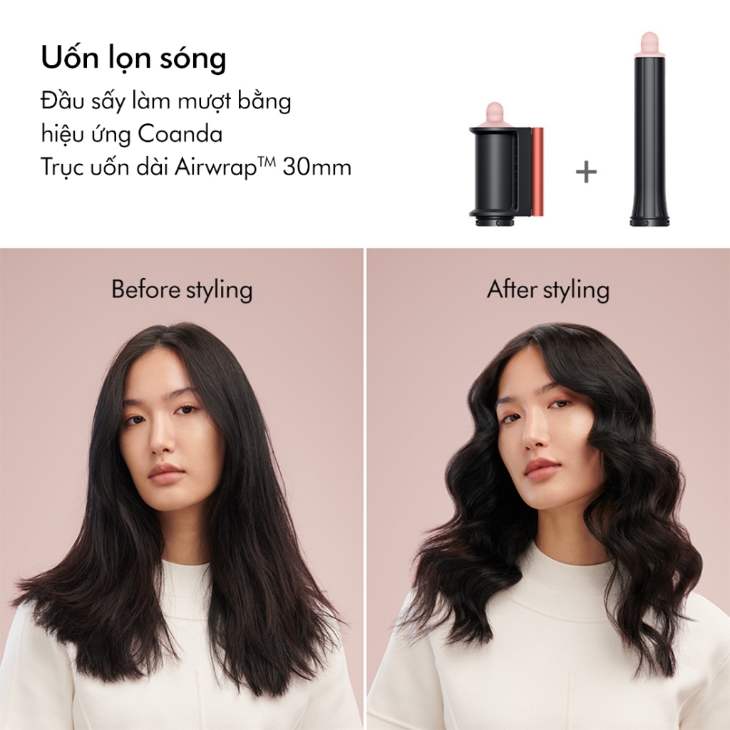Ảnh Máy tạo kiểu tóc và sấy khô Dyson Airwrap ™ Complete Long (Strawberry Bronze và Blush Pink) 3