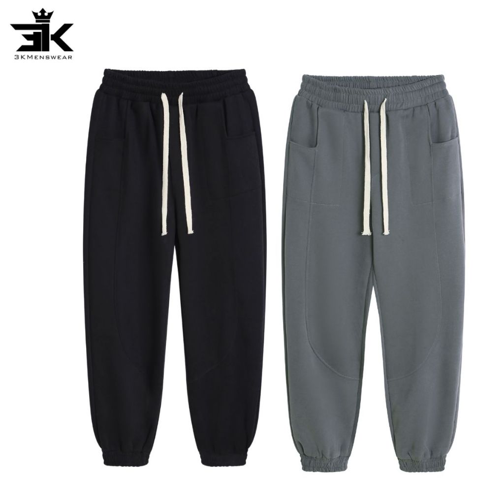 Quần Nỉ Nam, Quần Jogger Ống Rộng Thể Thao Chất Liệu Nỉ Cotton Sport Gym Tập Gym