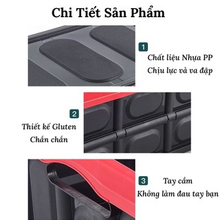 Thùng Đựng Đồ Cốp Xe Ô Tô, Hộp Đựng Đồ Gấp Gọn Bền Đẹp Có Lót Đựng Quần Áo Dung Tích 30 Lít