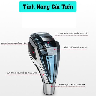 Tay nắm cần số xe hơi bản cao cấp có cảm biến đèn led đổi màu kèm sạc dòng cho các dòng xe