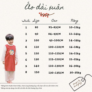 VỌNG NGUYỆT - Set áo dài nhung bé trai kèm quần | Dương Oyy 011222009