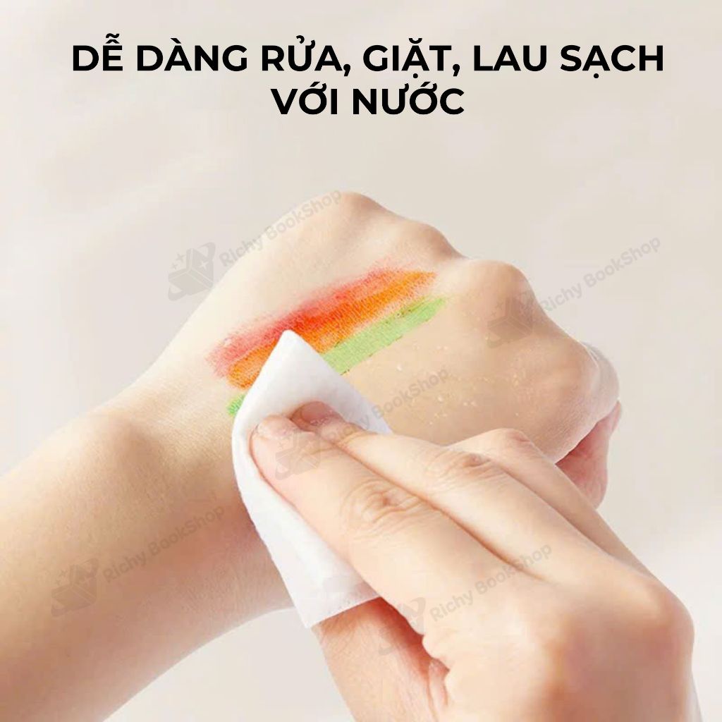 Bút màu sáp lụa hữu cơ kèm quai xách cho bé - Mideer Silky Crayon
