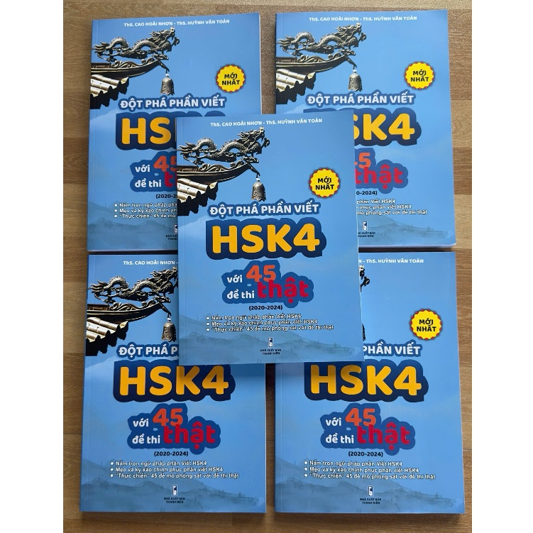 Ảnh Sách Tiếng Trung - Đột phá phần Viết HSK4 với 45 đề thi THẬT (2020-2024) 1