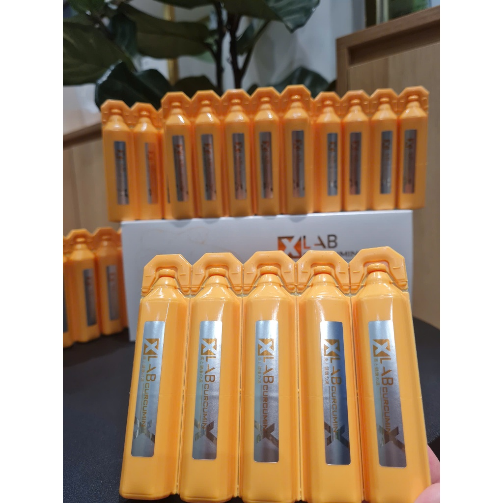 Nước uống nghệ Xlab Curcumin Ukon LPS Fucoidan Nhật Bản hộp 30 ống