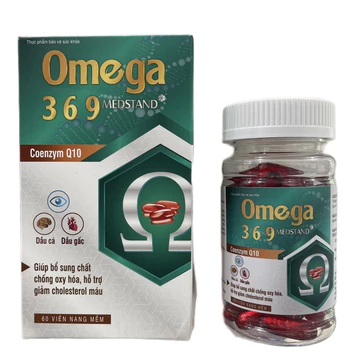 Omega 369 - 60 viên - bổ sung chất chống oxy hóa, giảm cholesterol máu, giảm nguy cơ xơ vữa động mạch, cải thiện thị lực