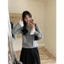 Triangle - Taupe long sleeved shirt (Cân nhắc kỹ, return is not welcomed)- Áo thun kiểu M.studio dài tay phối bèo
