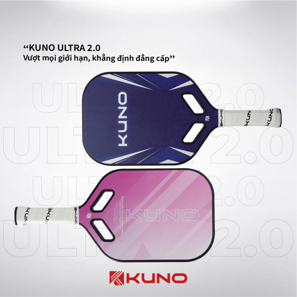 Ảnh Vợt Pickleball KUNO Ultra 2.0 Vợt Công Thủ Toàn Diện, Carbon T700, Dòng Vợt Đúc Ép Nóng Cao Cấp 4