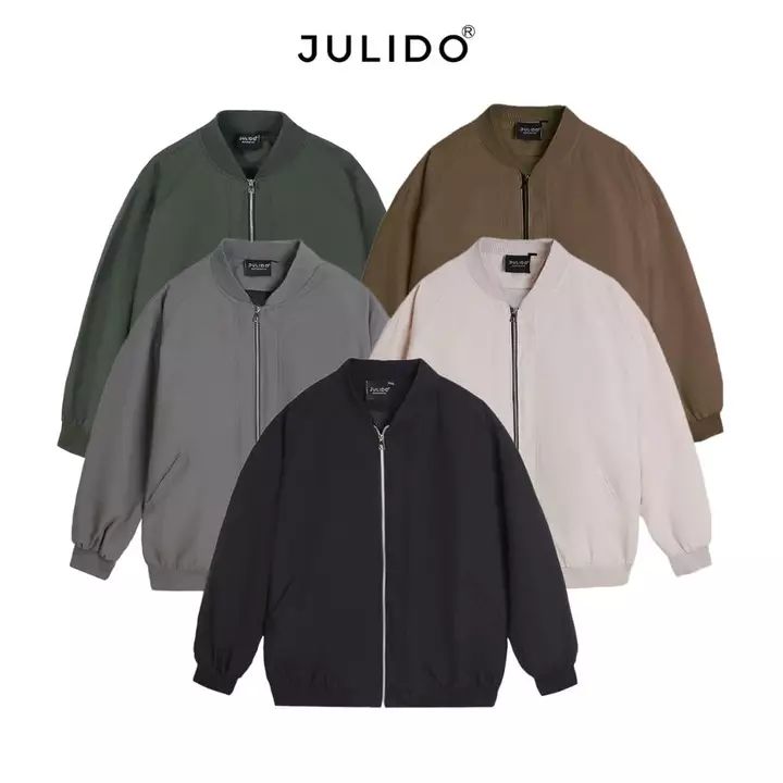Aó khoác bomber dù hai lớp nam nữ JULIDO trượt nước