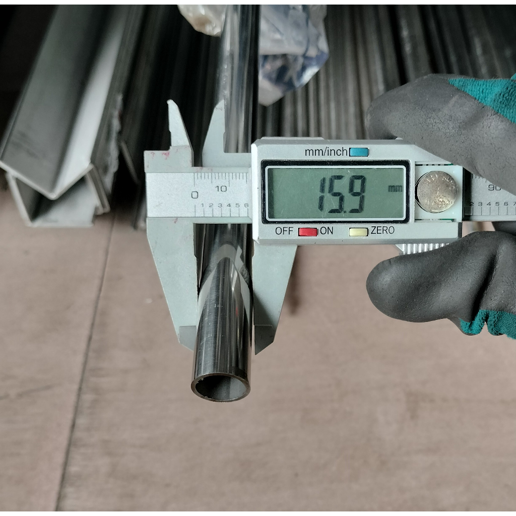 Ống Inox Tròn 304 phi 15.9 mm, Độ dày 1.2 mm/1.5 mm, Dài 1m/1m2/1m5, chất lượng nhà máy loại 1