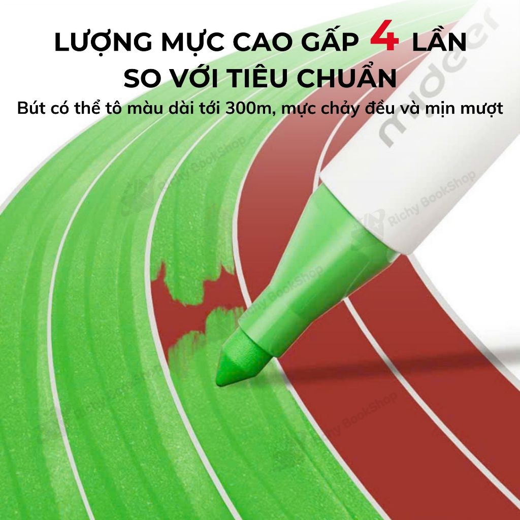 Màu dạ nước dễ lau chùi an toàn cho bé Washable Marker Mideer mẫu mới