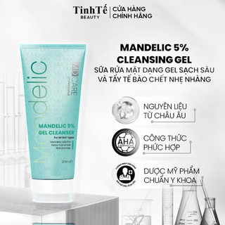 Sữa Rửa Mặt MD CARE Mande 5% Dạng Gel Sạch Sâu Và Tẩy Tế Bào Chết Nhẹ Nhàng  200ml