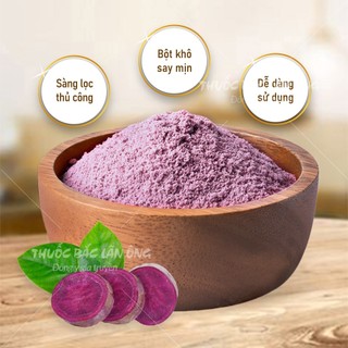 Bột khoai lang tím nguyên chất 1kg, bột tạo màu, mùi thơm, dùng làm bánh, pha trà sữa, nấu chè