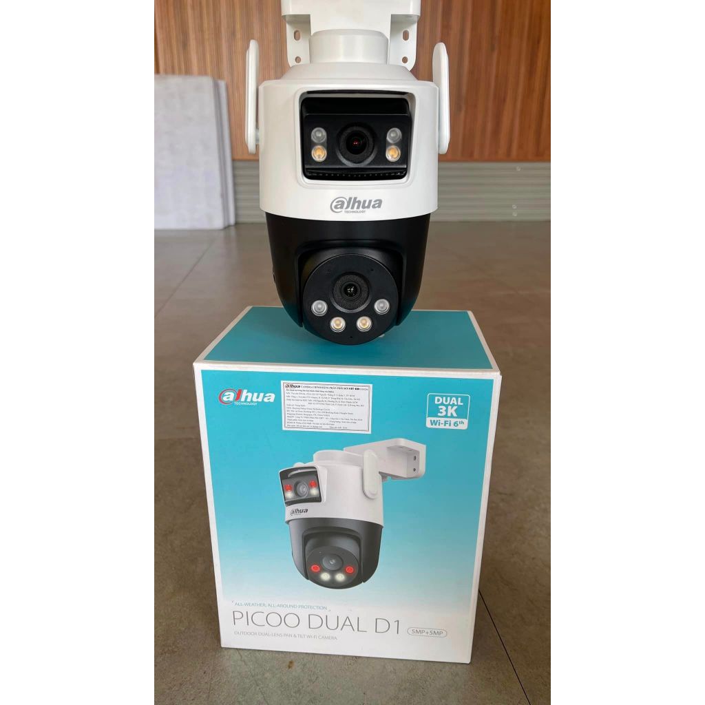 Camera Wifi 2 Mắt DAHUA Picoo Dual D1 P3D 6MP/P5D 10MP, Đàm Thoại 2 Chiều, Xoay 360 Độ, Theo Dõi | BigBuy360 - bigbuy360.vn