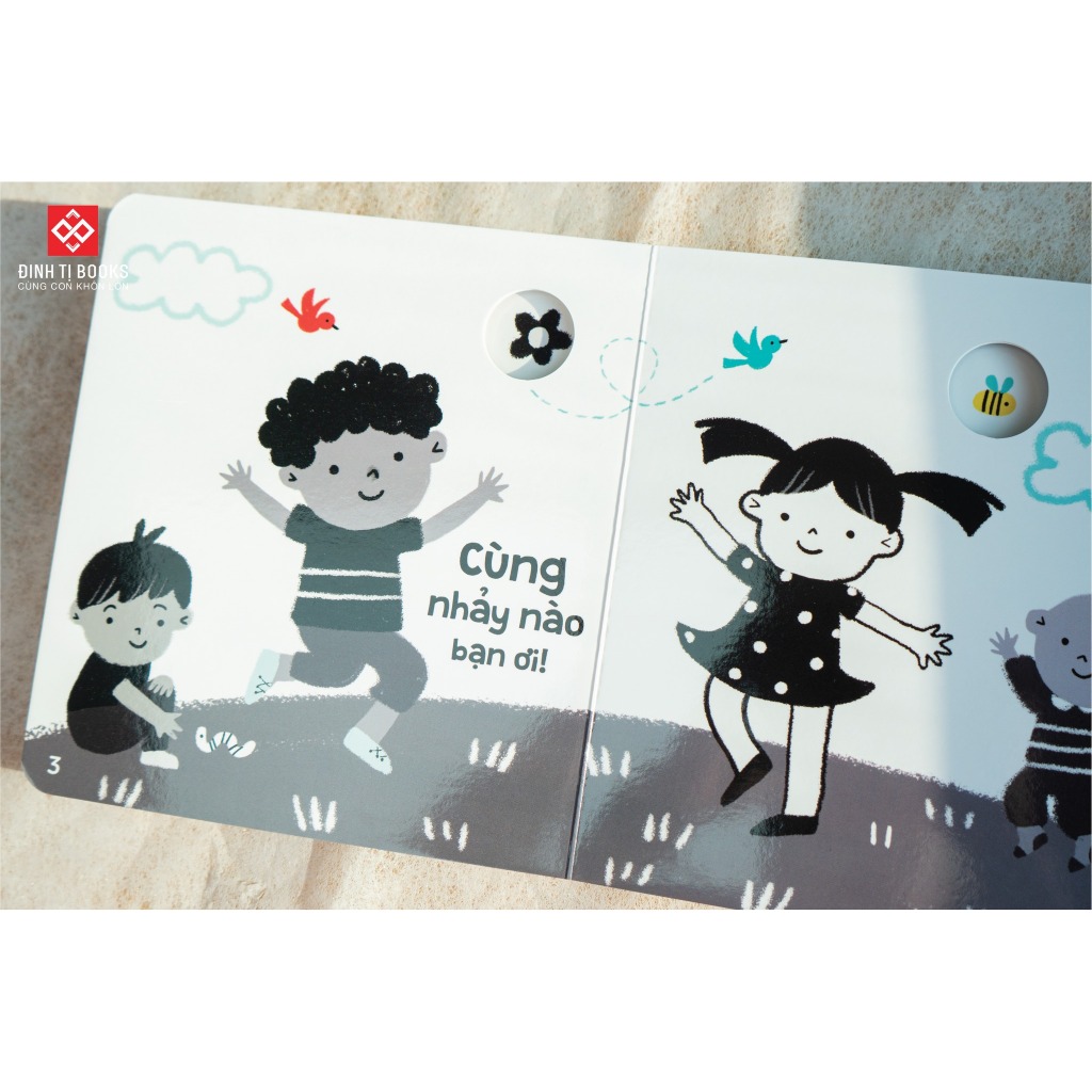 Ảnh Sách kích thích thị giác - Đen trắng và màu sắc tương phản cho bé 0 -3 tuổi - Đinh Tị Books 4