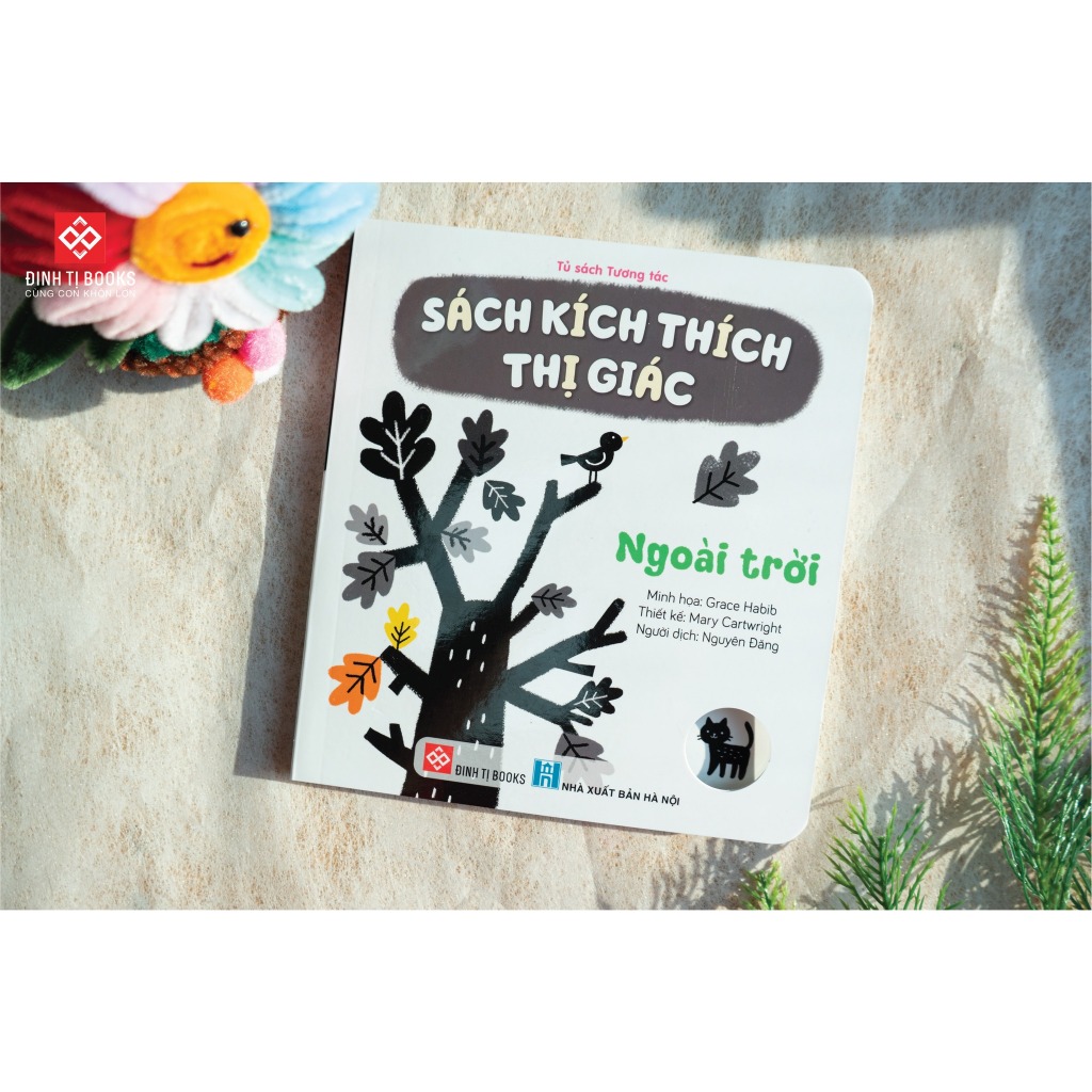 Ảnh Sách kích thích thị giác - Đen trắng và màu sắc tương phản cho bé 0 -3 tuổi - Đinh Tị Books 2