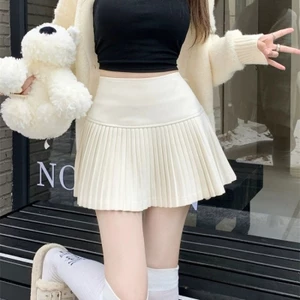 Chân váy dạ xếp ly tennis dáng ngắn form xòe nhiều màu basic hottrend thu đông hàn quốc CV30