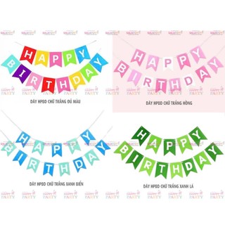 Dây chữ Happy Birthday - Phụ kiện trang trí sinh nhật cao cấp