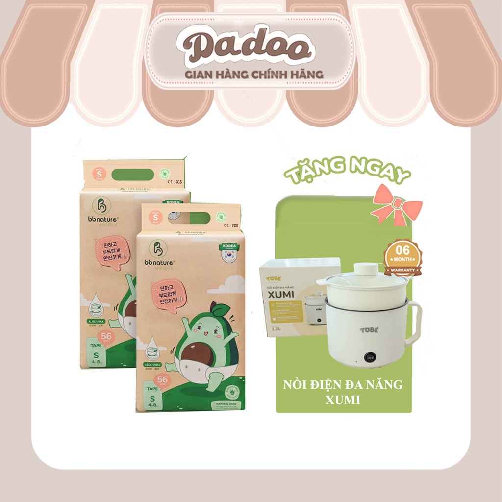 [DADOO X BB NATURE] COMBO 2 BỊCH TÃ/BỈM TẶNG NỒI ĐIỆN ĐA NĂNG XUMI TOBE ...