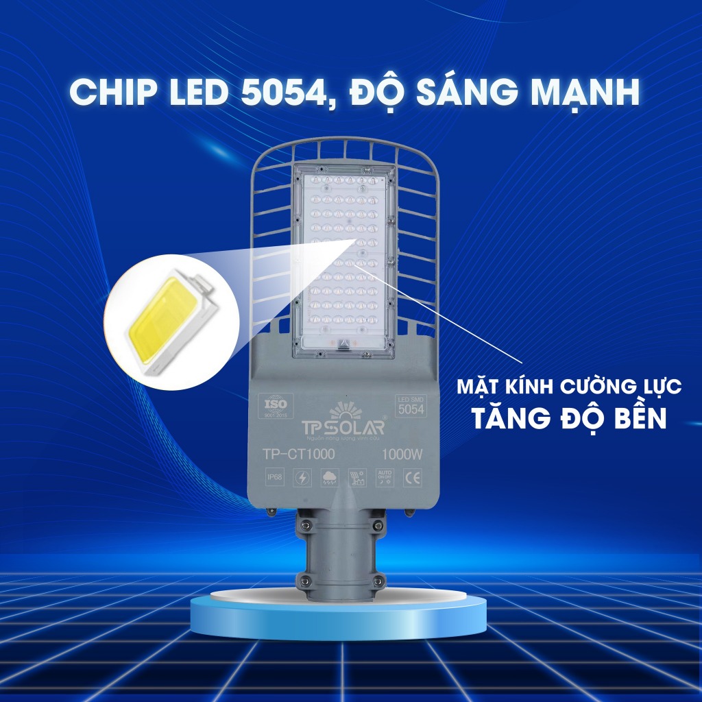 Ảnh Đèn Công Trình Cao Áp Mắt Ngọc CT1000 Năng Lượng Mặt Trời TP SOLAR Công Suất 1000W Chống Nước IP68 - Bảo Hành 3 Năm 2