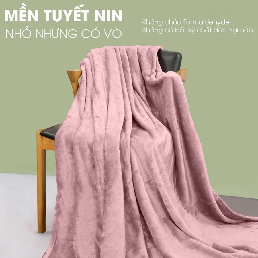 Ảnh Chăn Mền tuyết NIN siêu mềm mịn 130x200cm nhiều màu sắc, chăn sofa, chăn đắp văn phòng 1