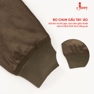 Áo khoác nam JASEY, Áo ấm mùa đông 3 lớp chất vải dày dặn chuẩn size mã 9303