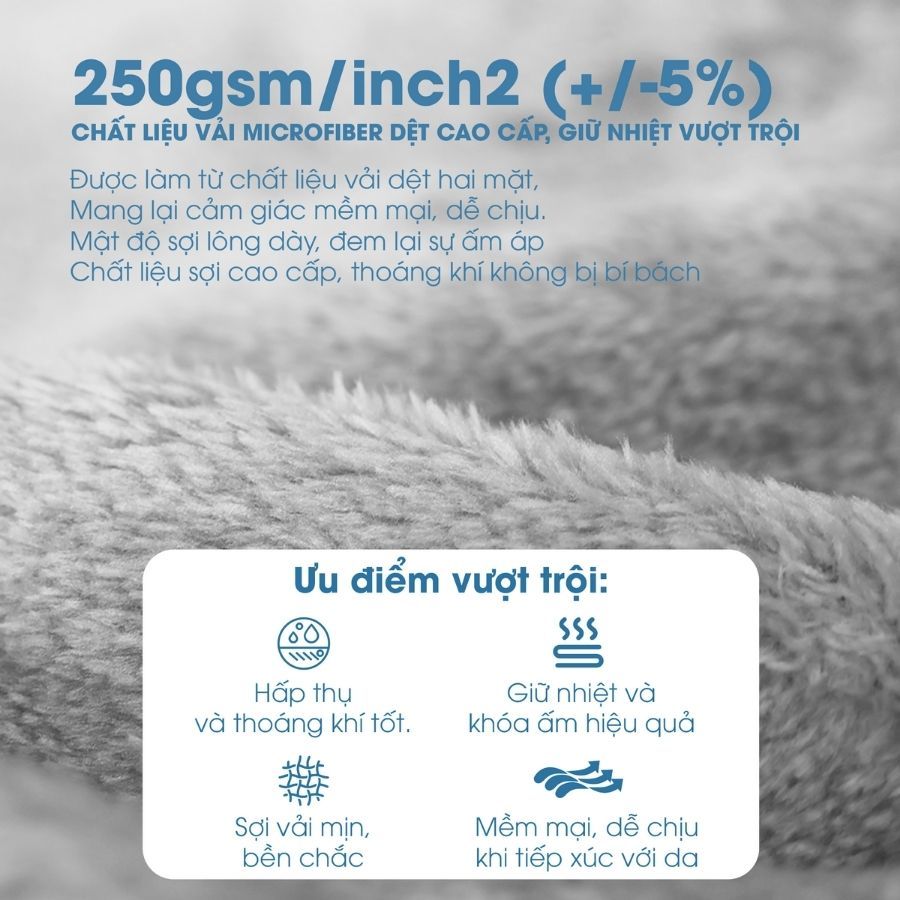 Ảnh Mền tuyết NIN House - Pearl siêu mềm mịn nhiều kích cỡ 1