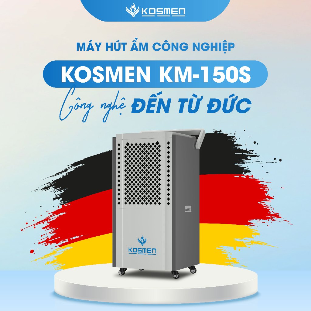 Ảnh Máy Hút Ẩm Công Nghiệp Kosmen KM-150S Phù hợp diện tích 200m² - Hàng Chính Hãng Bảo Hành 24 Tháng 3