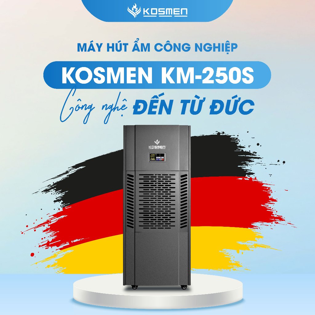 Ảnh Máy Hút Ẩm Công Nghiệp Kosmen KM-250S Công Suất 250 Lít/Ngày- Hàng Chính Hãng Bảo Hành 24 Tháng 4