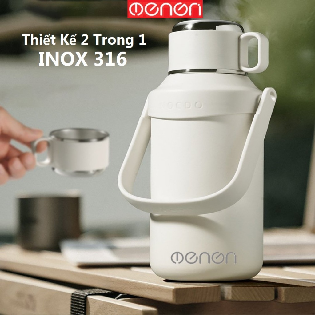 Bình Giữ Nhiệt INOX 316 Thiết Kế Tay Cầm Và Lọc Chè 1200ml - OENON ...