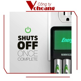 Bộ sạc Energizer Charger kèm 4 pin sạc AA 2000mAh, tự ngắt sạc