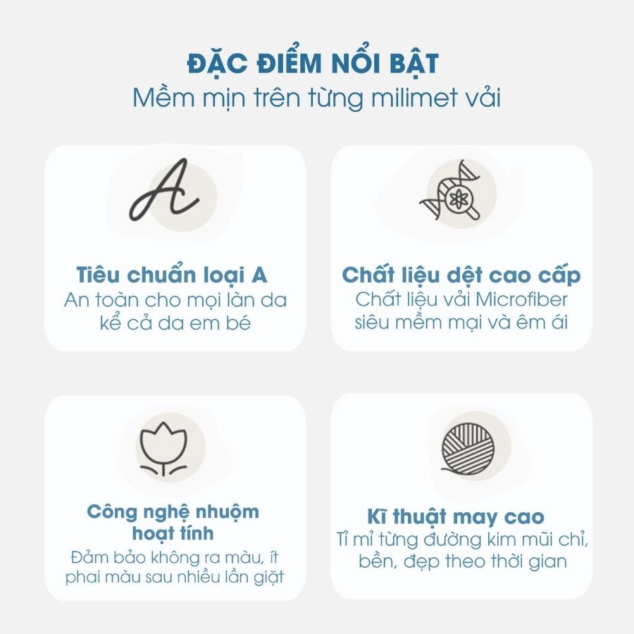 Ảnh Mền tuyết NIN siêu mềm mịn 100% Microfiber - Mint (nhiều kích cỡ) 1
