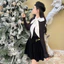 Áo len nữ phối dây nơ cổ style hàn quốc A2466 Kymie
