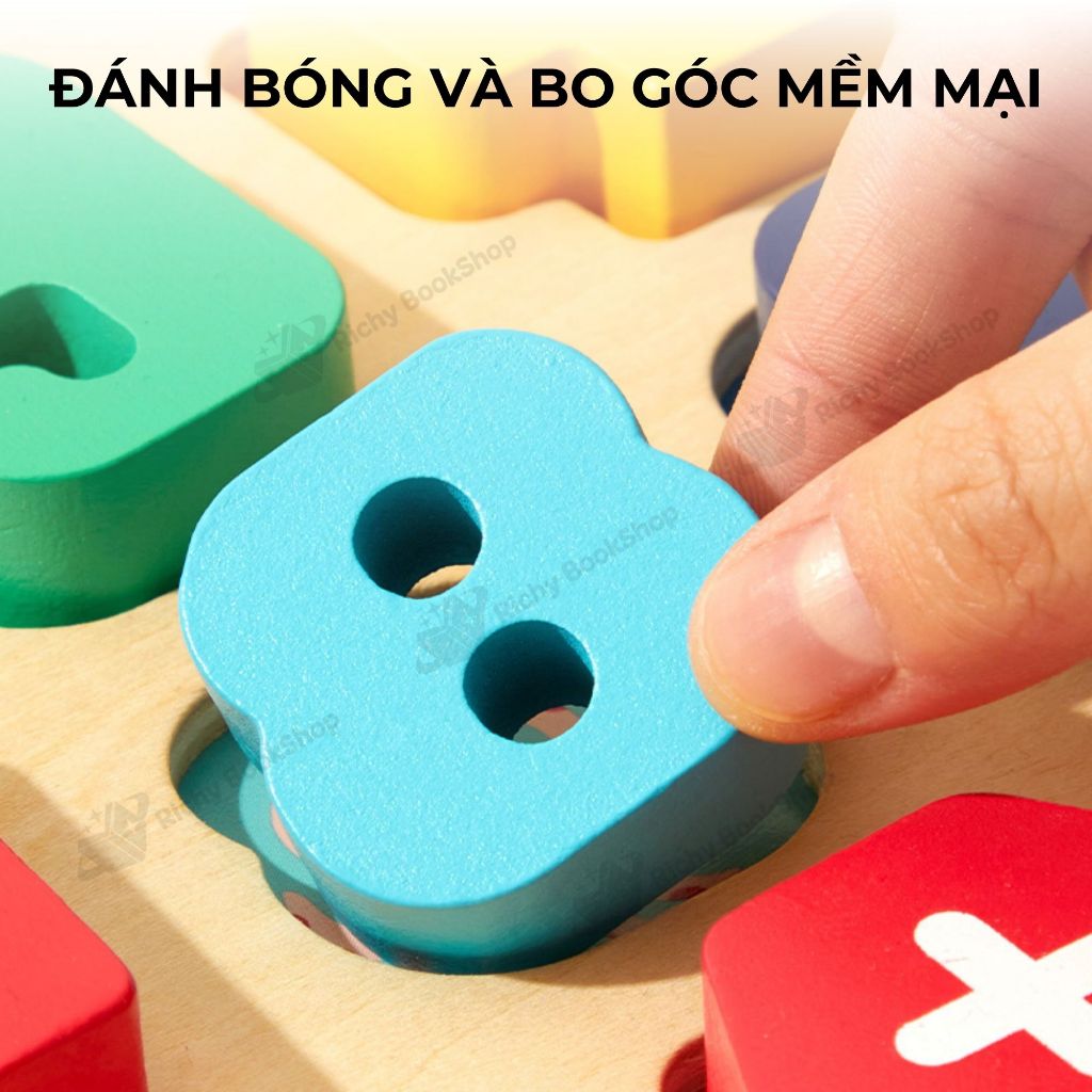 Bảng chữ cái và số bằng gỗ MIDEER