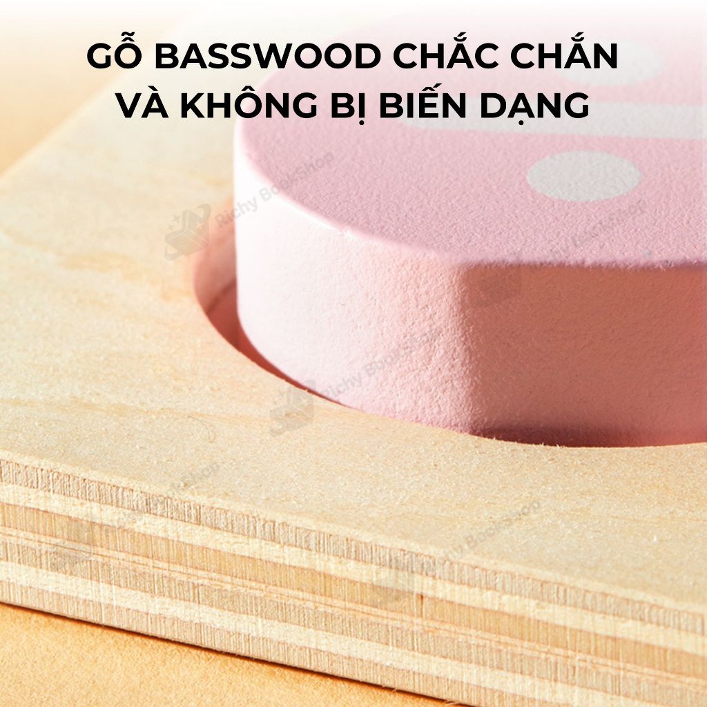Bảng chữ cái và số bằng gỗ MIDEER