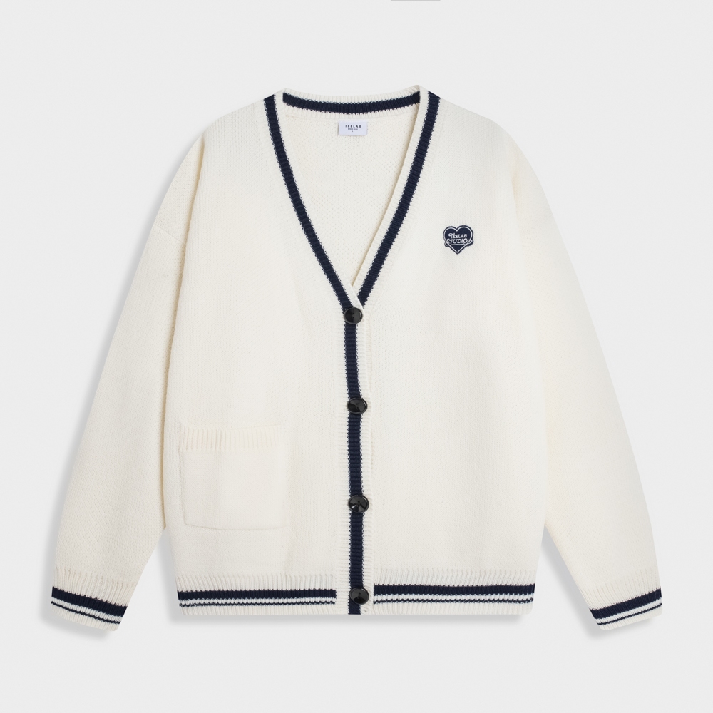 Ảnh Áo Khoác Len Cardigan Simple love with Teelab Form Oversize Unisex Local Brand AK125 2