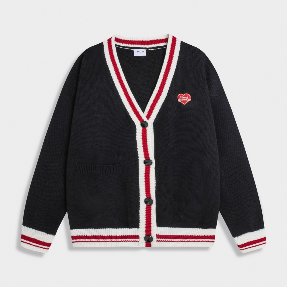 Ảnh Áo Khoác Len Cardigan Simple love with Teelab Form Oversize Unisex Local Brand AK125 4
