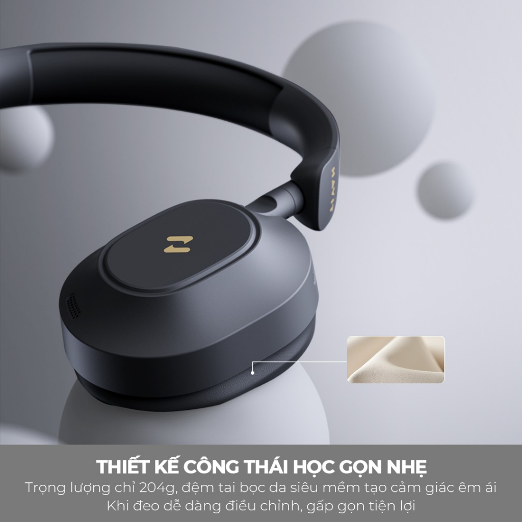 Ảnh Tai nghe Bluetooth Havit Life NC01H H668BT | Chống ồn chủ động ANC - Nghe nhạc 80h - Màng loa 40mm | Bảo hành 12 tháng 4