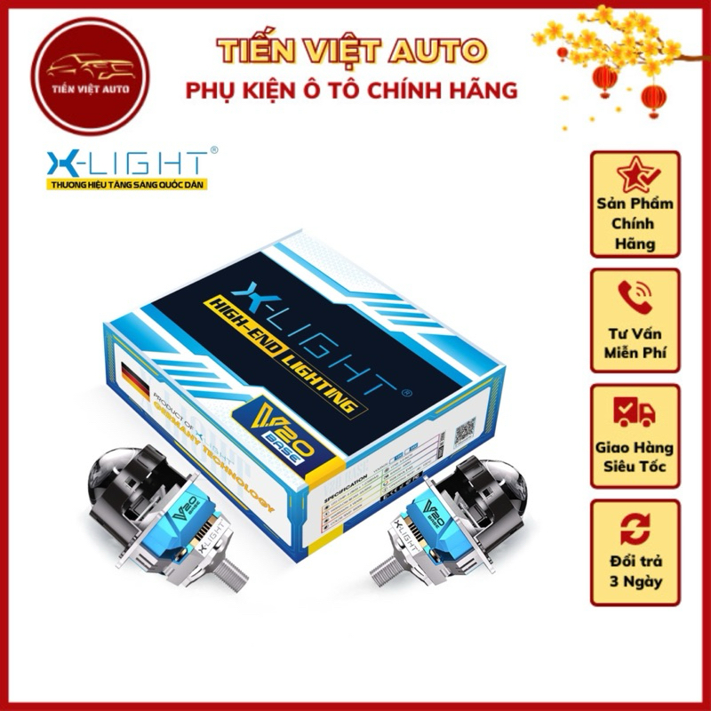 BI LED X-LIGHT V20 BASE 2025, bi led đầu tiên tích hợp mắt quỷ đổi màu ...