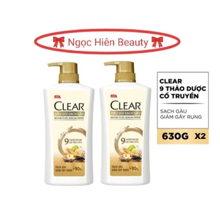 (Combo 2 Chai) Dầu gội CLEAR 630g Thảo Dược