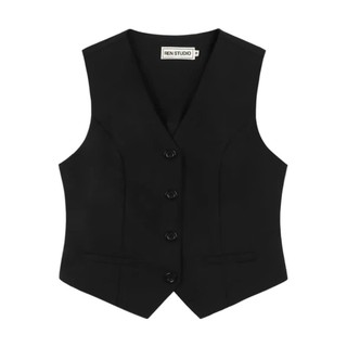 Áo gile nữ, áo vest 2 lớp Leiler Top tối giản thanh lịch - REN STUDIO