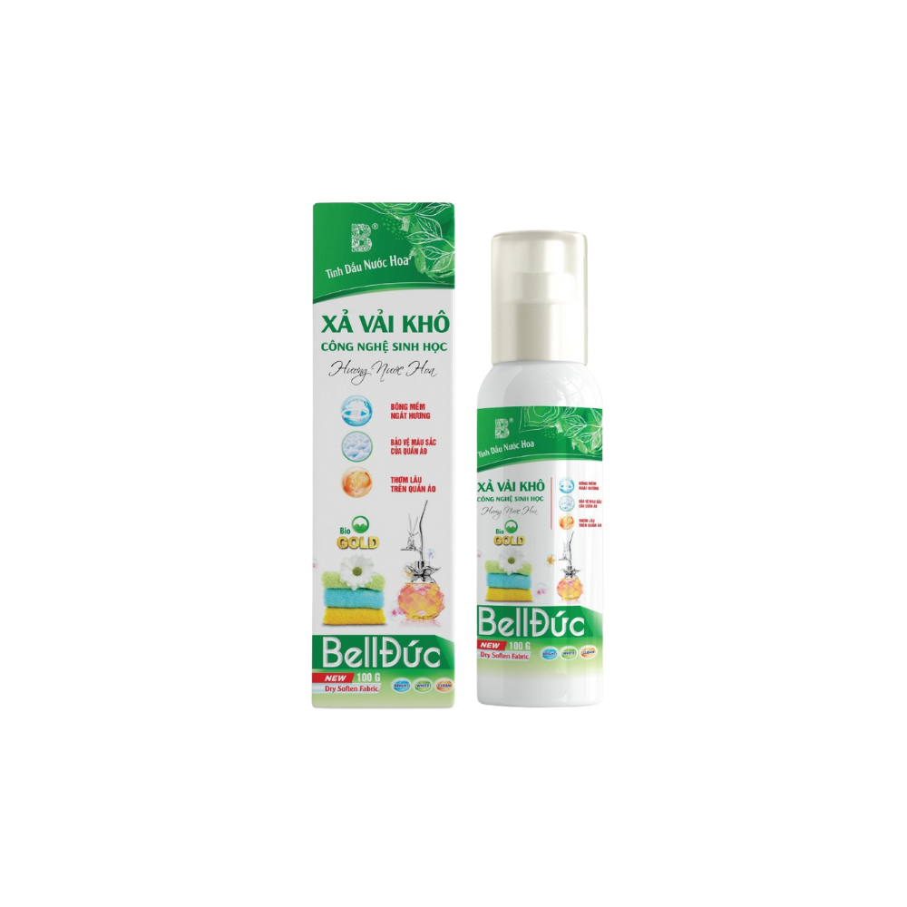 Xả vải khô xịt thơm quần áo Bell Đức 100ml lưu hương bền lâu khử khuẩn dùng thay xả nước
